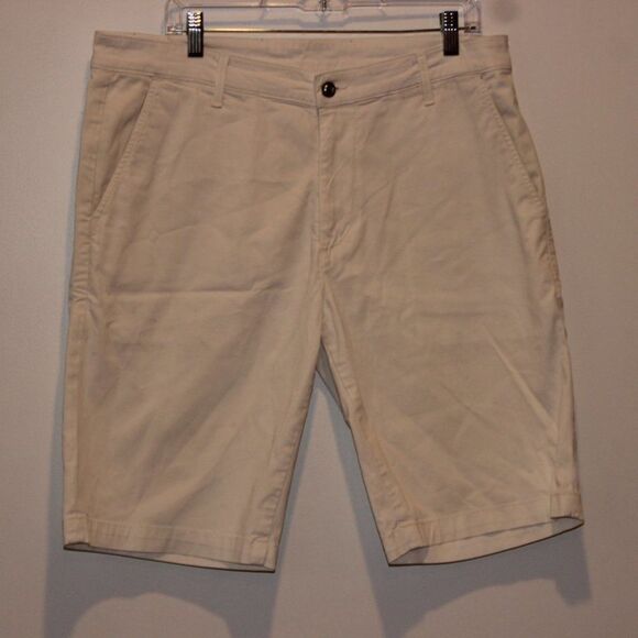 Ag Adriano Goldschmied White High Rise Chino Shorts Men's Size 36R - Picture 2 of 12